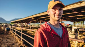 Happy farmer 